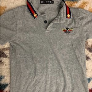 Boys gray polo shirt